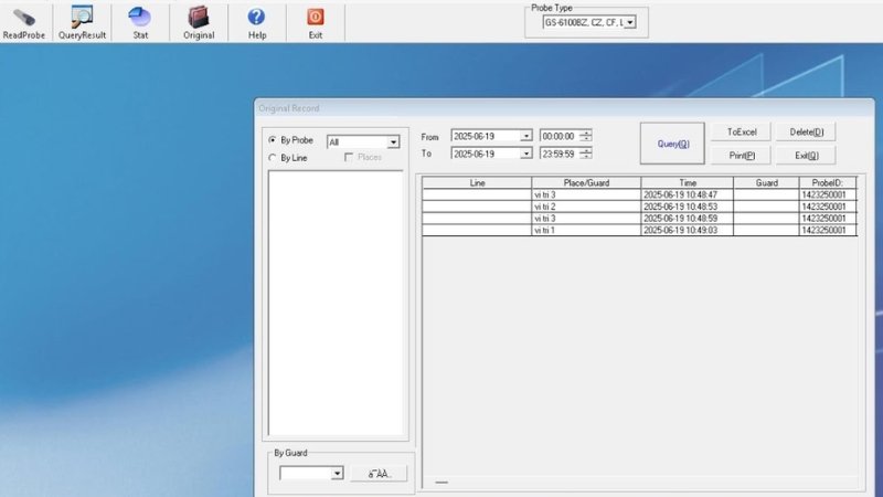 máy tuần tra bảo vệ gs