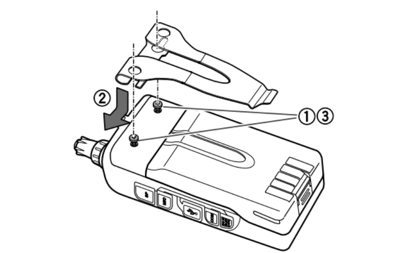 cách tháo pin bộ đàm kenwood