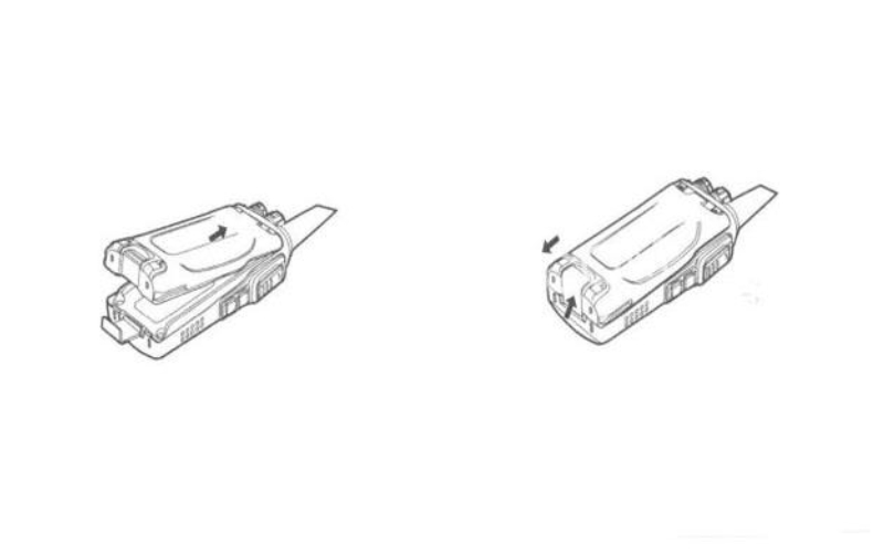 cách tháo pin bộ đàm kenwood