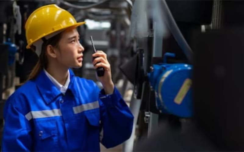 Máy bộ đàm dùng trong các nhà máy dầu khí